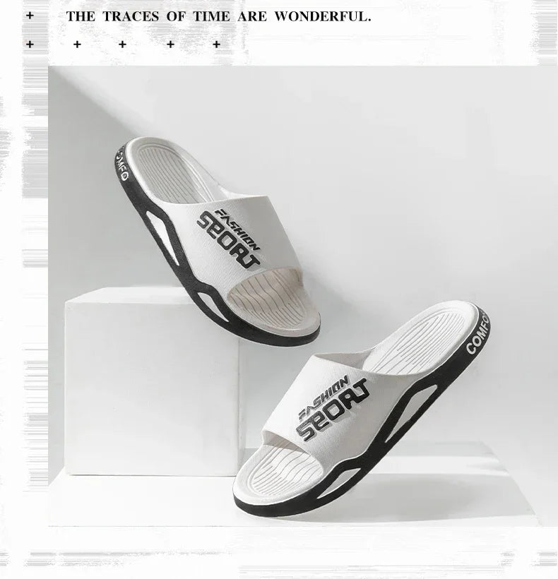 2025 Men’s Summer Slippers – Anti-Slip PVC Sandals for Indoor & Outdoor - Evallys.com