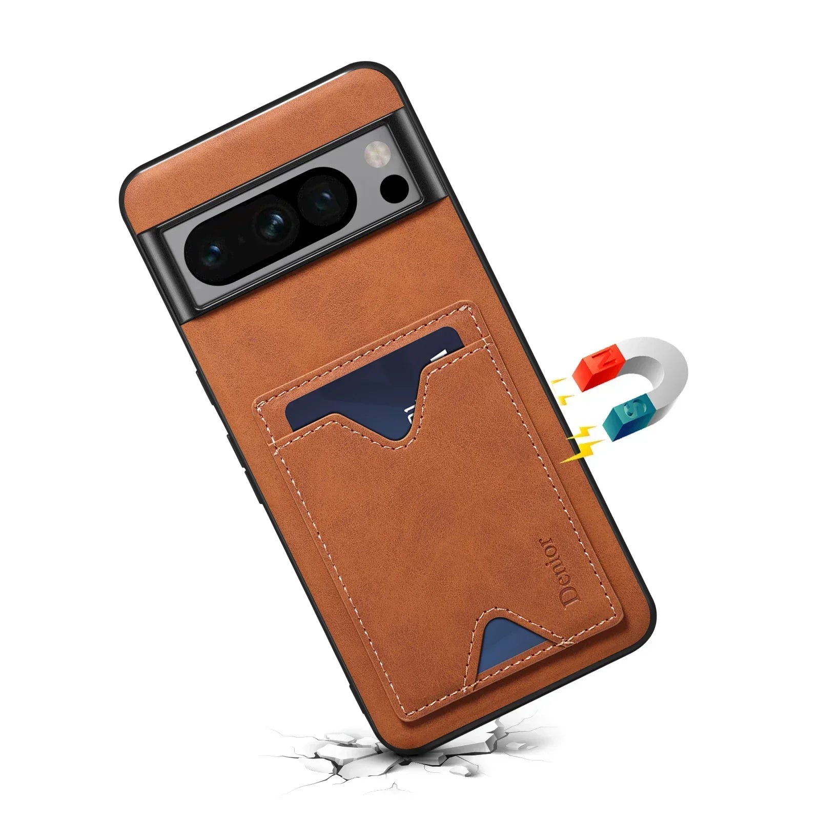 Luxury Retro style Shockproof Leather Wallet Phone Case For Google Pixel 9 6 7 8 8Pro Card Slot Holder Cover For Pixel 6A 7A 8A - Evallys.com