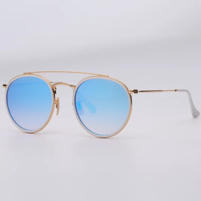 Sunglasses Men Women Eyeglasses Goggles Fashion Classic Style Real Glass Lenses UV400 Sun Glasses Top Quality Eyewear Shades - Evallys.com