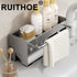 Kitchen Sponge Holder Stainless Steel Sink Drain Rack Soap Drainer Towel Rack Shelf Organizer bathroom Storage Accessories
