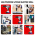 21V Portable Cordless Power Drill Set Impact Screw Driver with 1500mAh Li-Ion Rechargeable Battery 25+1 Torque Setting 45N.m - Evallys.com