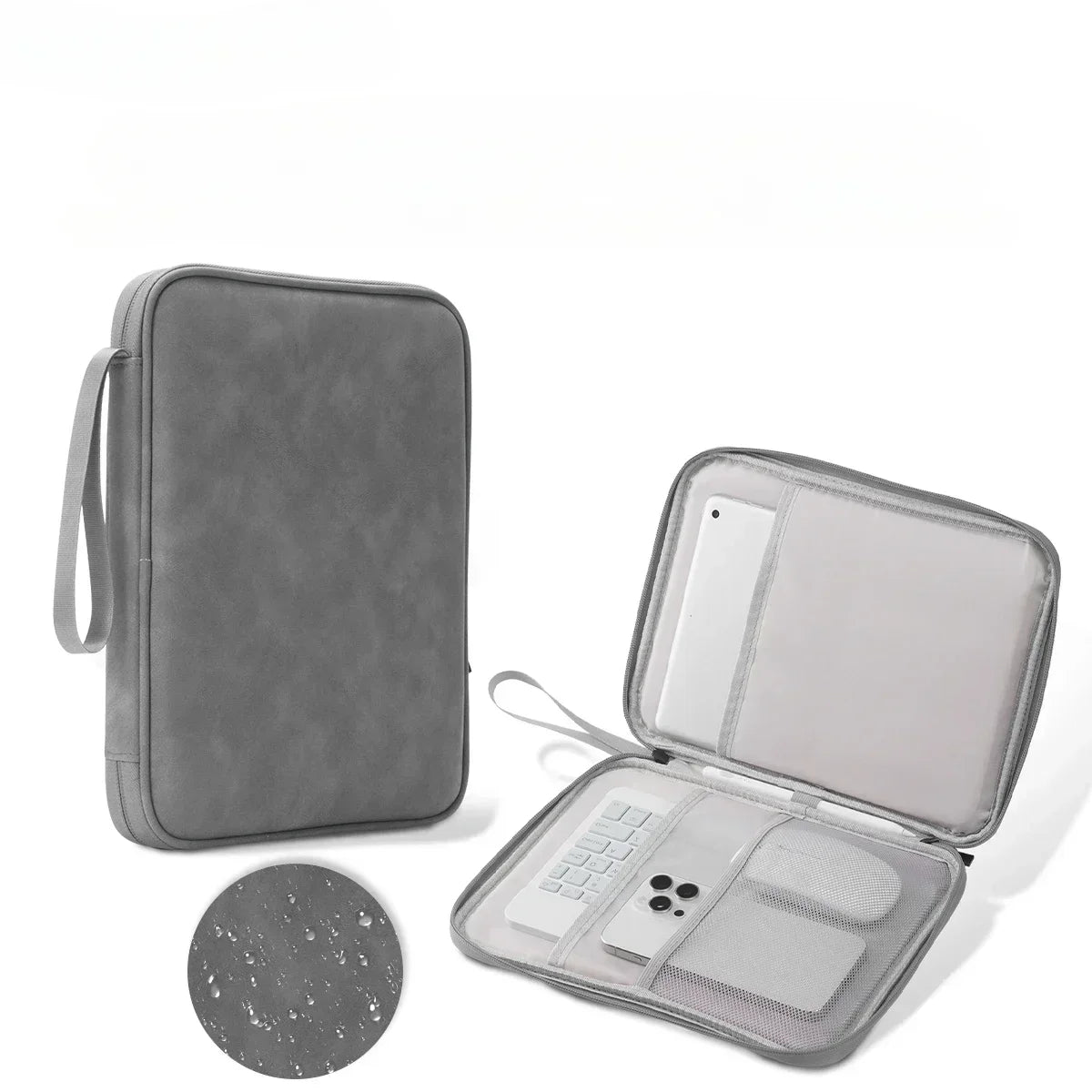 Tablet Sleeve Bag for iPad Pro 12.9 11 inch iPad 10th Air 5 4 3 10.9 10.2 inch 9th 8th 7th Generation Waterproof Zipper Pouch - Evallys.com