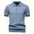 AIOPESON Men's Solid Color Sport Zipper Polo Shirt Athletic Social Polo Shirts for Men Office Slim Fit Polo - Evallys.com