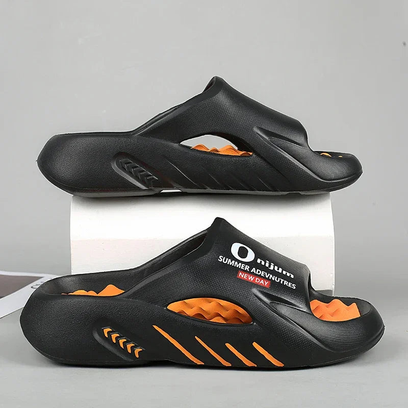 2024 Men’s Massage Slippers – Comfortable EVA Slides for Indoor & Outdoor - Evallys.com