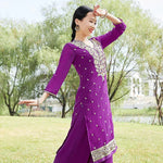 Exotic Indian Dance Dress – Ethnic Sari Style Two-Piece Set for Women - Evallys.com