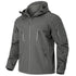 Men's Waterproof Softshell Tactical Jacket Winter Windproof Fleece Hoodie Jacket Outdoor Hiking Skiing Windbreaker Coat - Evallys.com
