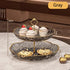 2/3 Tier Fruit Plate Stand Coffee Table Snack Tray Dried Fruit Dessert Plate Bar Counter Display Holder