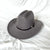 Vintage Western Cowboy Hat – Unisex Wide Brim Leather Jazz Cap - Evallys.com