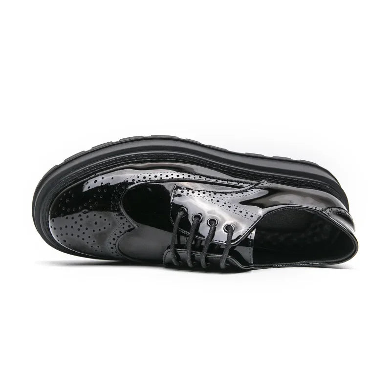 Green Patent Leather Oxford Shoes – Men’s Formal Business Dress Shoes - Evallys.com