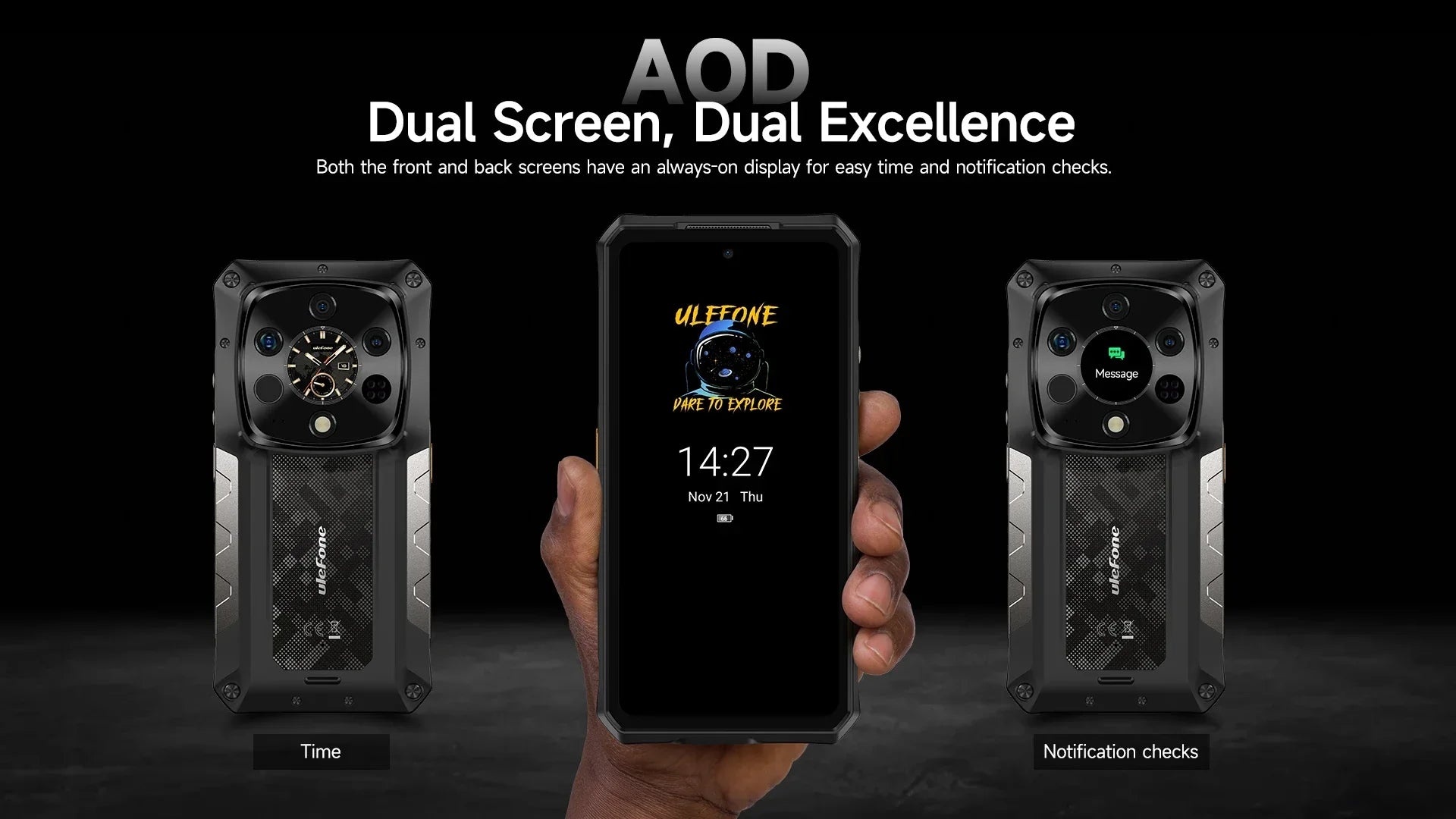 Ulefone Armor 28 Ultra 5G AI Thermal Imaging Rugged Phone Dimensity 9300+ 1TB ROM 32GB RAM Android Smartphone AMOLED Mobile - Evallys.com