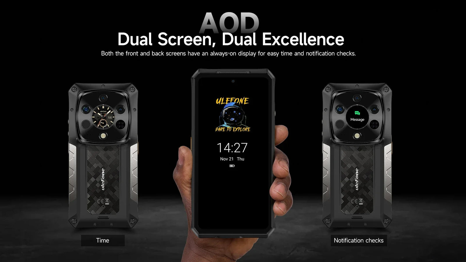 Ulefone Armor 28 Ultra 5G AI Thermal Imaging Rugged Phone Dimensity 9300+ 1TB ROM 32GB RAM Android Smartphone AMOLED Mobile - Evallys.com