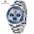 40mm New V2 PAGANI DESIGN Men's Quartz Watches Sapphire Retro Chronograph Stainless Steel Waterproof Watch Men Relogio Masculino - Evallys.com