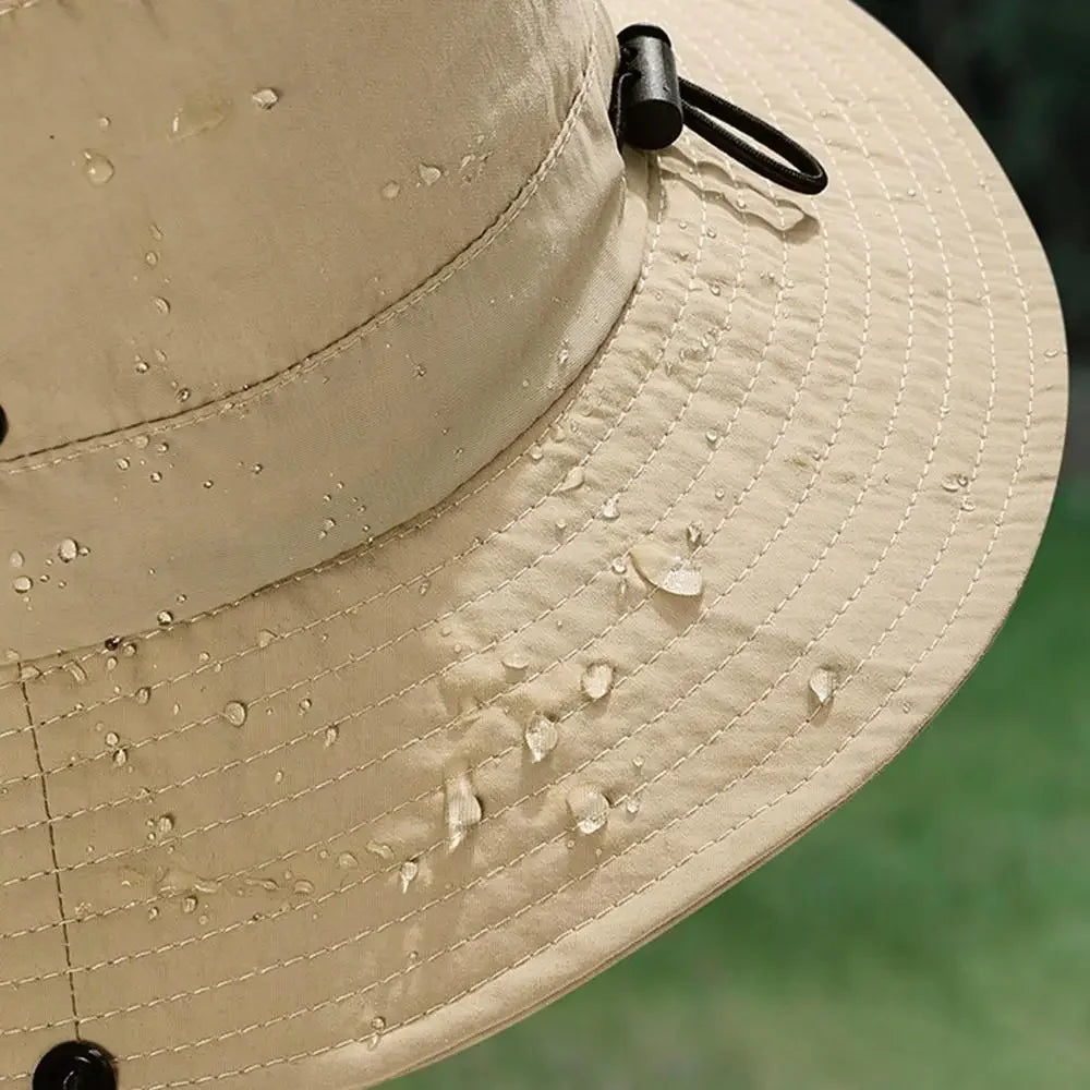 Men’s UV Protection Folding Bucket Hat – Waterproof Outdoor Sun Hat - Evallys.com