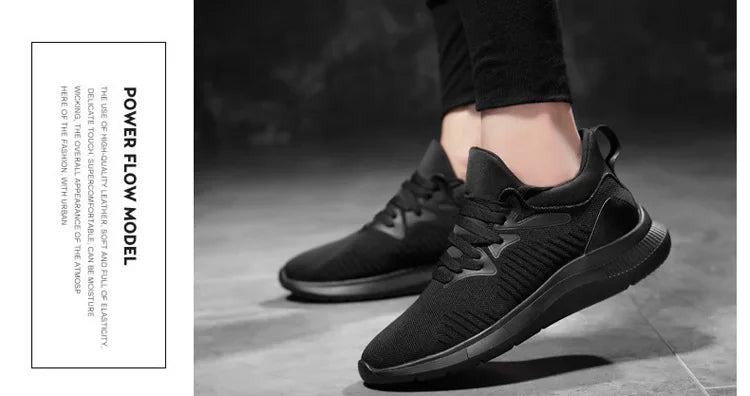 Men’s Elevator Sneakers – Breathable Mesh Height Increasing Shoes (6–10CM) - Evallys.com