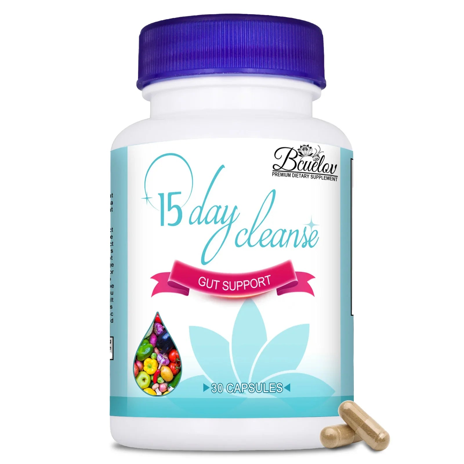 15-day Intestinal Cleansing and Detoxifying Capsules,Targeting The Overall Colon, Digestive Regulation,and Intestinal Health