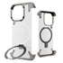 Frameless Aluminum Alloy Kickstand Metal Phone Case for iPhone 13 14 15 16 Pro Max Magsafe Magnetic Ring Stand Shockproof Shell - Evallys.com