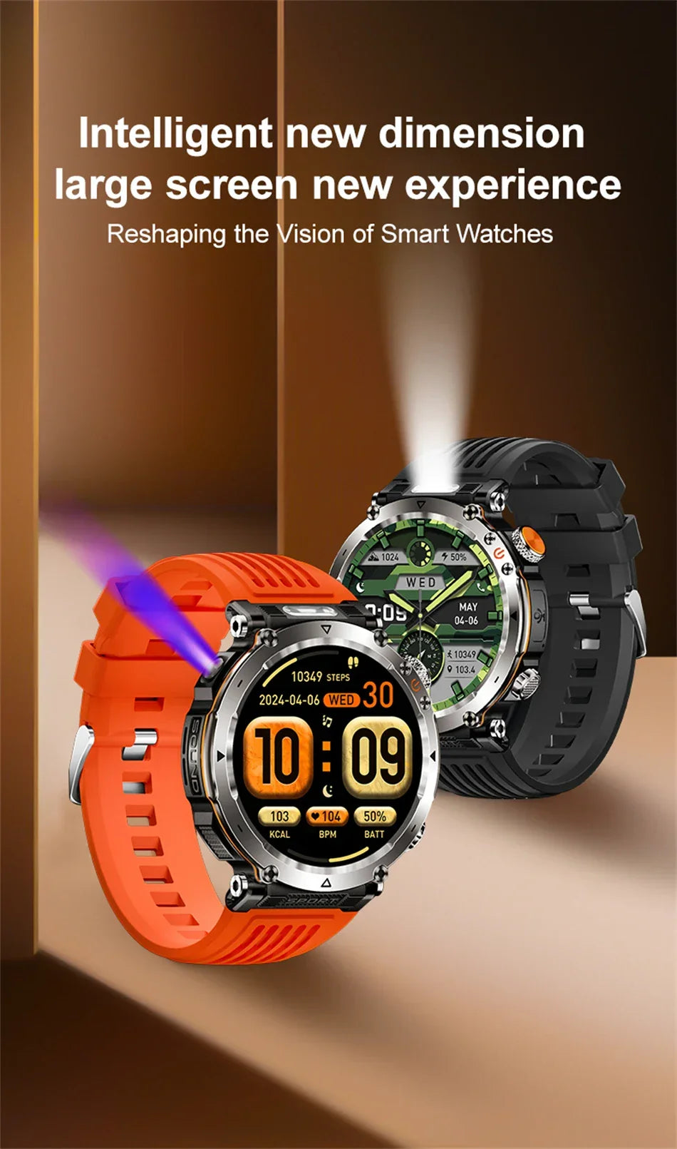 1.7-Inch Display 600mAh Large Battery Outdoor Smartwatch with Sport mode Heart Rate Bluetooth Call Smart Watch For Men 2025 NEW - Evallys.com