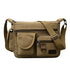 Men’s Canvas Messenger Bag – Multi-Pocket Travel Shoulder Satchel - Evallys.com