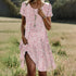 Ethnic Print O-Neck Midi Dress – Summer Casual Beach Vacation Wear - Evallys.com
