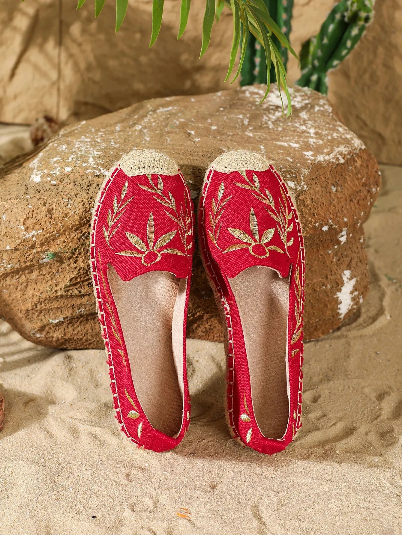 Women’s Classic Round-Toe Flats – Slip-On Leather Espadrille Loafers - Evallys.com