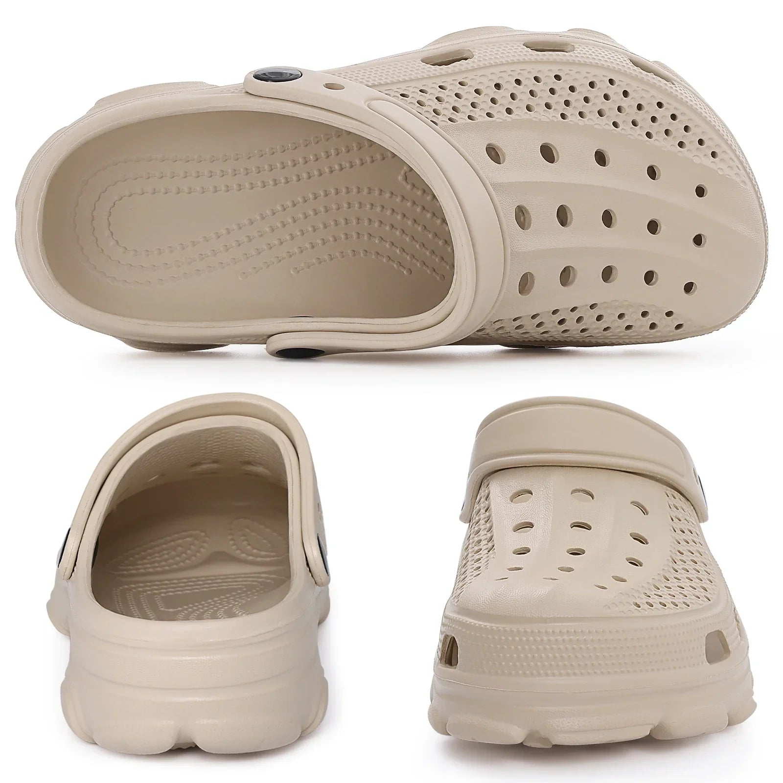 Comwarm Men’s Clogs – Breathable Non-Slip Garden & Beach Sandals - Evallys.com