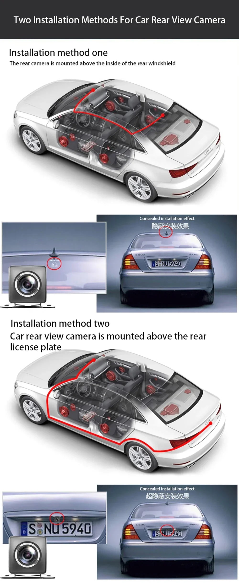 10 Inch Mirror Camera for Car Touch Screen Video Recorder Rearview mirror Dash Cam Front and Rear Camera Mirror DVR Black Box - Evallys.com