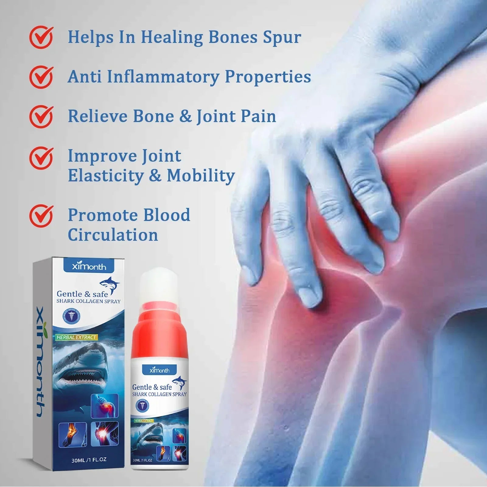 30ml Anti Pain Ointment Knee Relief Spray Relieve Knee Arthritis Soothes Health Treatment Pain Joint Care Body Foot 무지외반증교정기 - Evallys.com