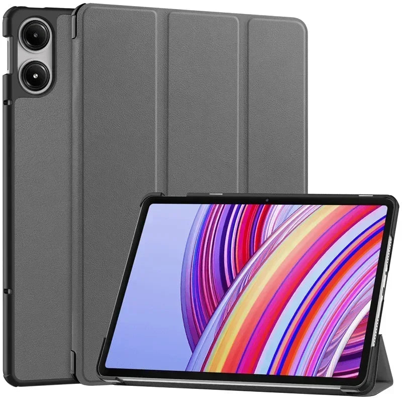 For Xiaomi Redmi Pad Pro 2024 Tri-Folding Flip Stand Case Funda for Red Mi Pad Pro 12.1 Tablet with Auto Sleep Cover - Evallys.com
