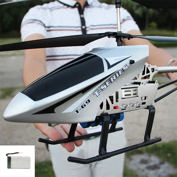 Rc Helicopter With Remote Control Extra Durable Big Plane Toy For Kids Drone Model Outdoor 3.5CH 80cm Aircraft Large Helicoptero - Evallys.com
