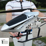 Rc Helicopter With Remote Control Extra Durable Big Plane Toy For Kids Drone Model Outdoor 3.5CH 80cm Aircraft Large Helicoptero - Evallys.com