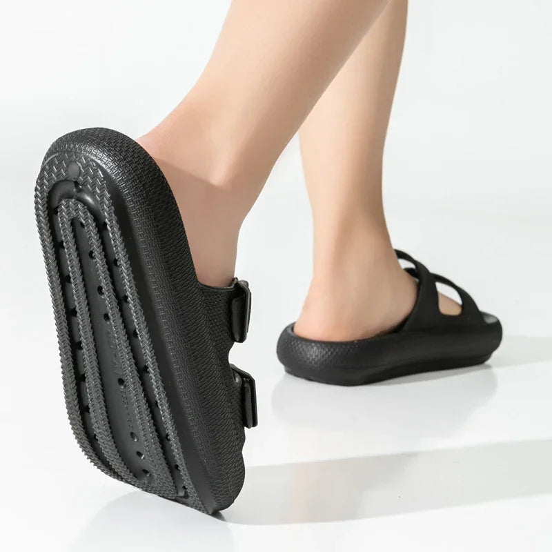 2025 Men’s Thick Sole Slippers – Non-Slip Shower & Indoor Sandals - Evallys.com