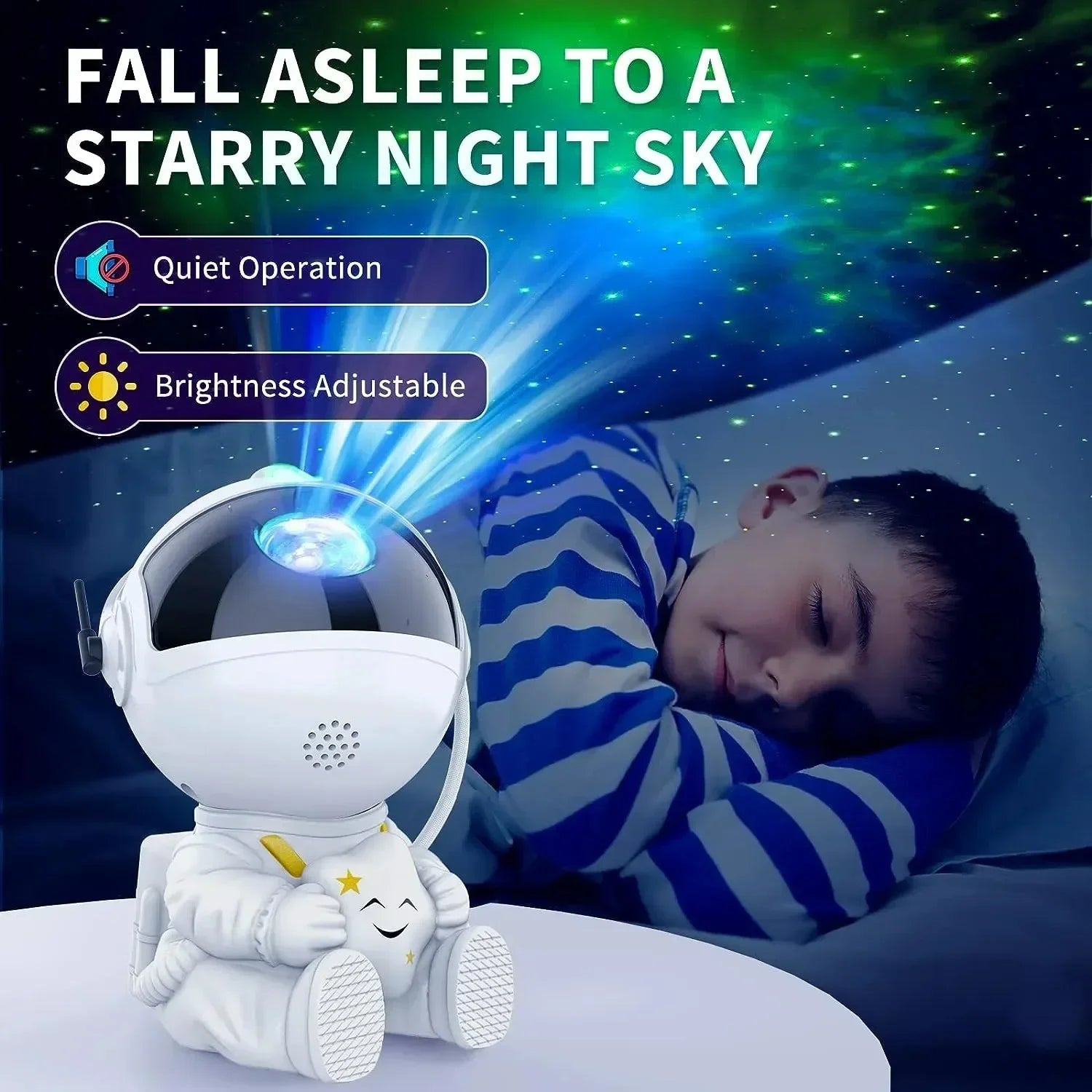 Star Projector Galaxy Night Light Astronaut Space Projector Starry Nebula Ceiling LED Lamp for Bedroom Home Decorative kids gift - Evallys.com