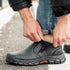 Mens Work Boots Composite Toe Safety Footwear Metatarsal Guard Puncture-Proof Construction Work Shoes Anti-Slip Rubber Outsole - Evallys.com