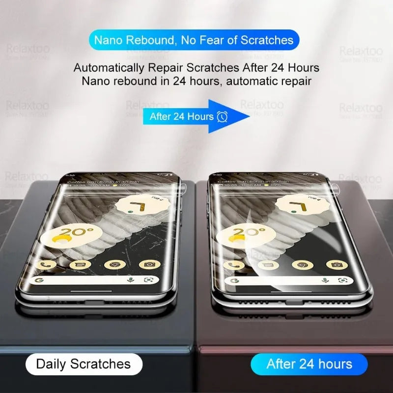 5Pcs Hydrogel Film For Google Pixel 10 9 8 7 6 Pro XL Full Cover Screen Protector For Google Pixel 9A 8A 7A 6A