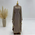 Eid Ramadan Batwing Butterfly Satin Abaya Dubai Luxury Muslim Kaftan Maxi Dress Women Kebaya Robe Caftan Marocain Femme Vestidos - Evallys.com