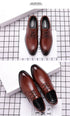 Mens Leather Dress Shoes Men's Formal Social Male Shoe Casual Business Pointed Toe Luxury Party Designer Shoes for Men - Evallys.com