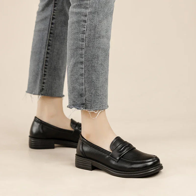 Women’s Casual Loafers – Slip-On Leather Flats & Lightweight Walking Shoes - Evallys.com
