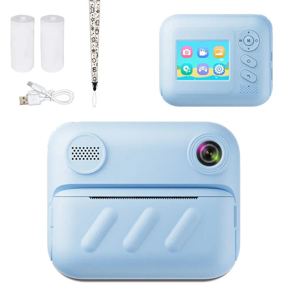 1080P Instant Print Camera Type-C Charging Instant Photo Printing Camera Portable Digital Camera for Girls Boys Birthday Gifts - Evallys.com