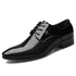 Luxury Men’s Patent Leather Business Shoes – Formal Wedding Oxfords - Evallys.com