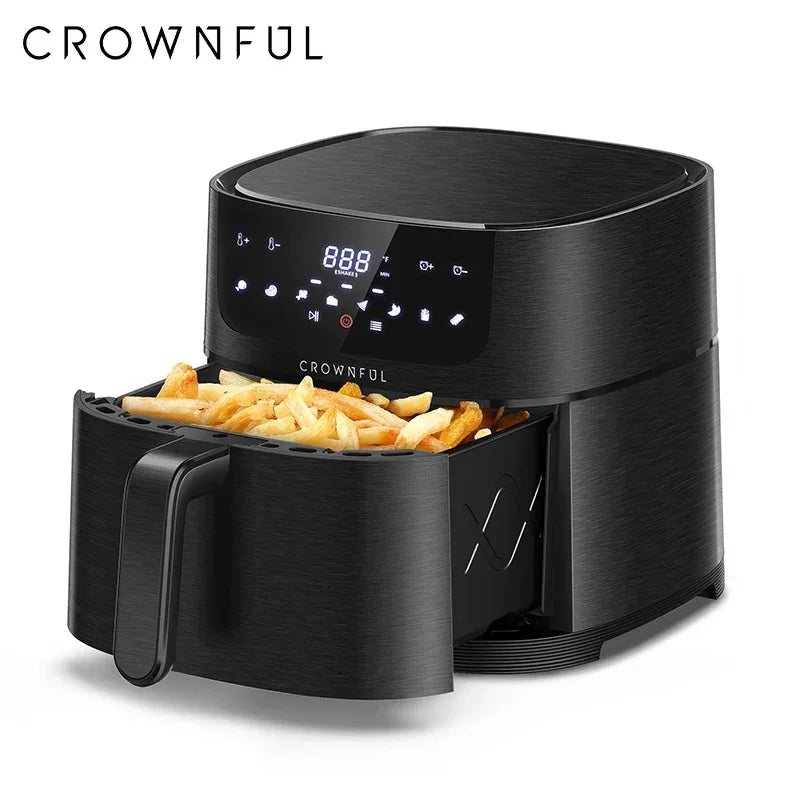 CROWNFUL Air Fryer 7L Touch-screen Display Air Fryer Oven with 8 Cooking Programs Oilless Electric Cooker and Nonstick Basket - Evallys.com
