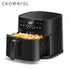 CROWNFUL Air Fryer 7L Touch-screen Display Air Fryer Oven with 8 Cooking Programs Oilless Electric Cooker and Nonstick Basket - Evallys.com
