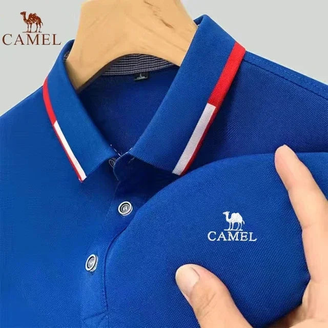 New Summer Brand Embroidered Polo Shirt for Men's High Quality Fashion Casual Comfortable and Breathable Short Sleeved T-shirt - Evallys.com