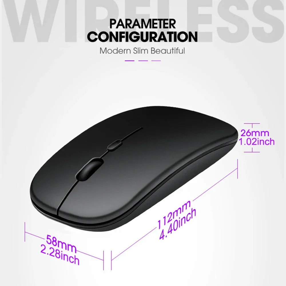 2.4Ghz Wireless Gaming Mouse Single Mode Battery Mouse With USB Receiver For PC Laptop Notebook Adjustable DPI Home&Office Mice - Evallys.com