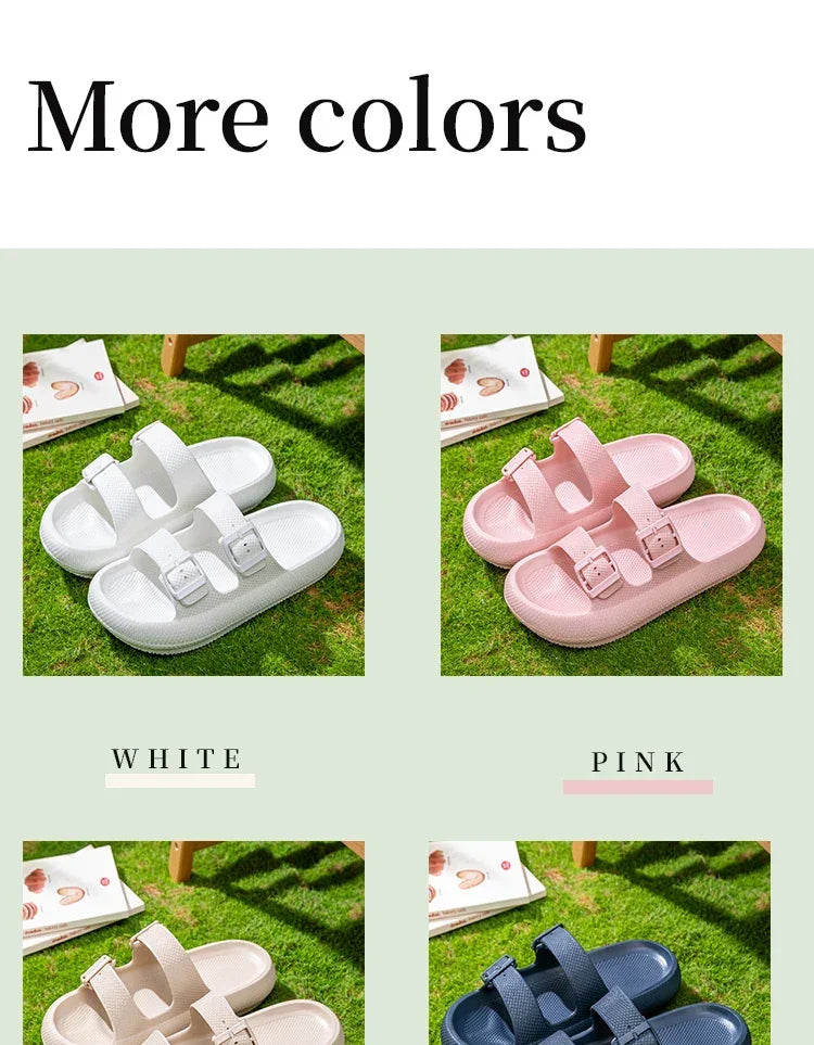 2025 Men’s Thick Sole Slippers – Non-Slip Shower & Indoor Sandals - Evallys.com
