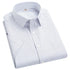 2022 Plus Size 8xL 7XL 6XL Men's Business Short Sleeve Fomal Shirts Man Striped Summer Work Dress Shirt Soft White - Evallys.com