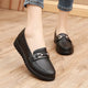 Women’s Round Toe Ballet Flats – Cute Low Heel Faux Leather Dress Shoes - Evallys.com
