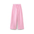 TRAF 2024 Spring Female Casual Hoodies Zipper Coats+Elastic Waist Baggy Pants 2 Pieces Set Elegant Loose Solid Pink Grey Pants - Evallys.com