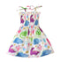 Children Girl Dress Summer Elegant Sling Princess Dresses Flower Print Kids Beach Sundress Casual Cotton Baby Girl Clothing - Evallys.com