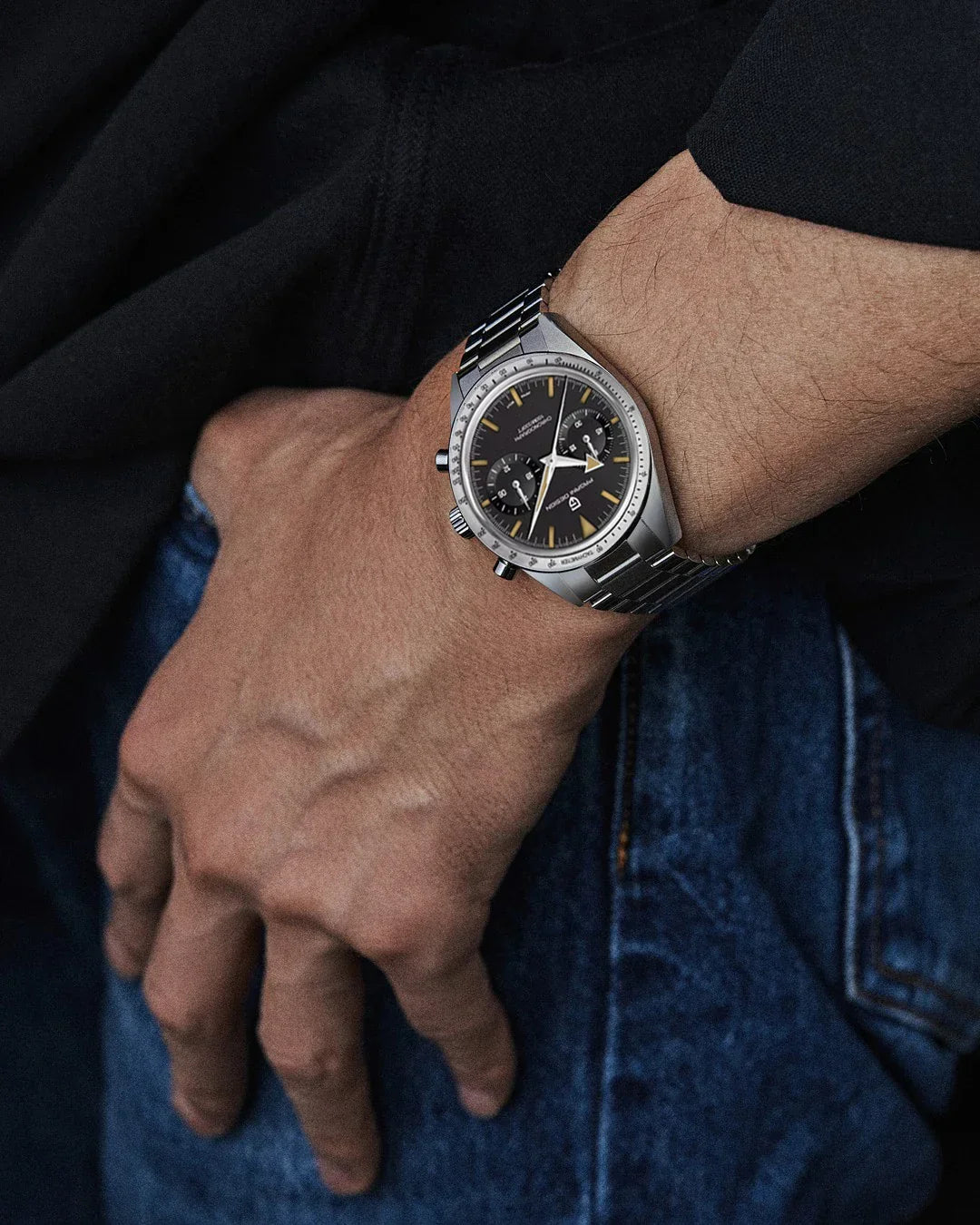 2024 New PAGANI DESIGN Retro Mens Watches Moon Quartz Watch For Men Speed Sports Chronograph AR Sapphire VK64 Clock Reloj Hombre - Evallys.com