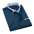 TFETTER Summer Business Shirt Men Short Sleeves Button Up Shirt Turn-down Collar Casual Shirts Mens Clothing Plus Size 5XL - Evallys.com